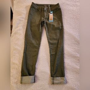 Prana Kara Jean Cargo Green NWT Size 0/25 Low Rise